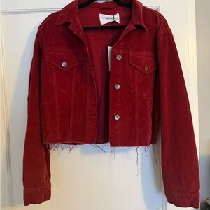 Women's pistola Red Cropped Jacket